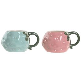 DKD Home Decor Taza Shabby Azul Celeste Rosa 11 x 9 x 16 cm (4 Unidades) Precio: 27.50000033. SKU: B12F4BE68G