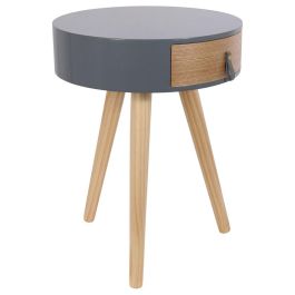 Mesa Con Cajón Gr Home Deco Factory diámetro 35 cm altura 46,5 cm