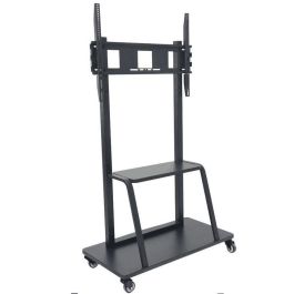 Vivolink Soporte móvil trolley con ruedas para pantallas 42" a 100" máx. 150kg VESA con estante medios Vivolink Soporte móvil trolley con ruedas para pantallas 42" a 100" máx. 150kg VESA con estante medios