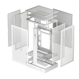 DeepCool R-CH270-WHNDM0-G-1 Caja Gaming Semitorre CH270 Digital Blanca Micro-ATX con Panel Cristal Templado