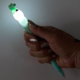 The Concept Factory Bolígrafo Luminoso Dinosaurio My Funny Papet - Modelos Surtidos Blanco o Verde
