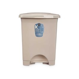Papelera de Pedal Plástico 10L Beige Arte Regal 27x33.5x22 cm (8 Unidades) Papelera de Pedal Plástico 10L Beige Arte Regal 27x33.5x22 cm (8 Unidades)