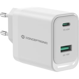 Conceptronic Cargador 45W PD3.0/PPS GaN ALTHEA20W45, 2 Puertos USB-C y USB-A, Carga Rápida, Blanco Precio: 39.79000058. SKU: B13V6K5ZMK