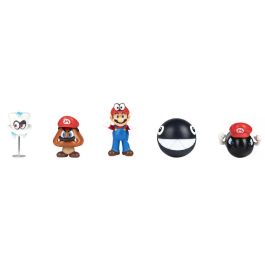 JAKKS PACIFIC Blister 5 figuras Super Mario Bros 6,5cm