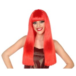 Peluca Roja Larga Lisa con Flequillo 60 cm y 120 gr - Ideal para Cosplay y Disfraces de Sirena o Villana Precio: 3.50000002. SKU: B1BM9P5VDN