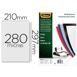 Tapa De Encuadernar Fellowes A4 0,28 Mm Pp Op.Negro Caja De 100 Precio: 14.49999991. SKU: S8407281