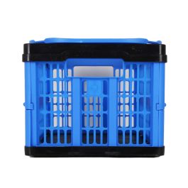 Inde Caja Plegable con Asas 16L Azul/Negro 39x25.5x21 cm (10 Unidades)