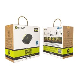 muvit for change soporte coche universal salpicadero magnético negro