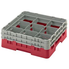 CAMBRO - 9S638-119 - Cesta de lavado 9 comp. 3 alturas - 14,8 cm Ø máx. - alt. máx. 17,6 cm - 50 x 50 x 22,5 cm - Verde sherwood Precio: 77.69000052. SKU: B1FC4FNSA7