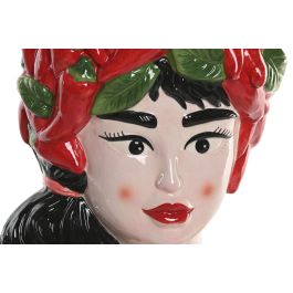 DKD Home Decor Macetero Moderno Rojo Cerámica 25 x 15 x 33 cm (2 Unidades)