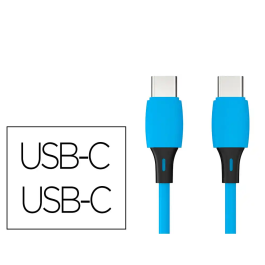 Q-connect Cable USB-C a USB-C PVC Longitud 2m Azul Precio: 3.50000002. SKU: B1G2YH7M9Z