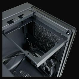 LC-Power LC-716MB-ON Micro Torre PC Negra para Gaming, micro ATX/Mini-ITX, Vidrio Templado, Ventana, Iluminación RGB