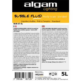 Algamlight Líquido Standard para Máquinas de Burbujas 5 Litros, Solución Lista para Usar, sin Olor, Burbujas de Buena Estabilidad