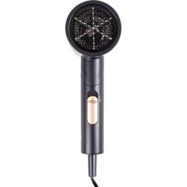 LIVOO Secador de pelo iónico DOS173 1600 W, 3 temperaturas, Plegable, Concentrador de aire Negro/Rosa