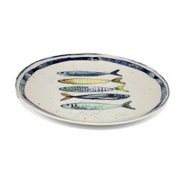 La Mediterran Plato Llano Melamina Brillo Peixe 25.5 cm (24 Unidades)
