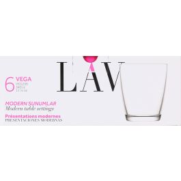 Lav Set 6 Vasos 340cc Vega (8 Cajas)