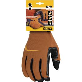 Juba Guante de Trabajo Mecanix Táctil para Pantallas Piel Sintética Spandex con Refuerzo PVC y Acolchado Nudillos Marrón/Negro Talla 9 Precio: 11.79000042. SKU: B1JRTVVF57