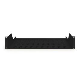 Digitus Estantería Fija 2U para Racks de 450 mm Profundidad, 88x482x349 mm, Hasta 25 kg, Negra (RAL 9005)