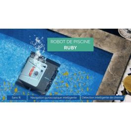 BESTWAY Aquaglide robot aspirador de piscina autónomo para piscinas de fondo plano 3,5 x 5 m, batería recargable