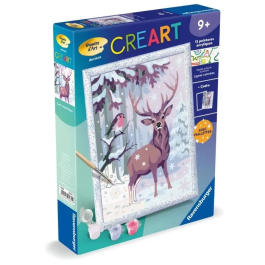 Ravensburger Kit Pintura Números CreArt Kids Ciervo Romántico 25831 18 x 24 cm