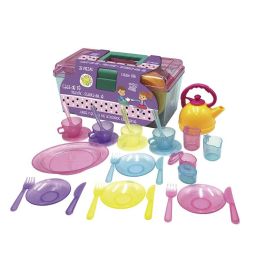 Tachan Maletín con Juego de Té de Imitación 33 Piezas para Niños +18 Meses con Asa Colores Suaves Precio: 13.50000025. SKU: B16AK29DB8