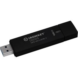 Kingston IronKey D500S USB-Stick 128GB, Seguridad AES-256 FIPS 140-3, Lectura 260MB/s, USB 3.2 Gen 1, IP67 Resistente