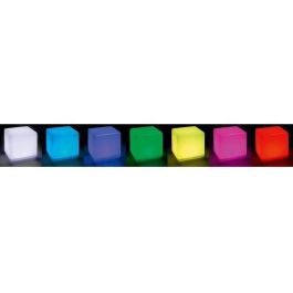Cubo solar luminoso - LUMISKY - CASY - H30 cm - Taburete de mesa de centro - LED blanco y multicolor Cubo solar luminoso - LUMISKY - CASY - H30 cm - Taburete de mesa de centro - LED blanco y multicolor