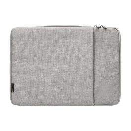 Funda Para Portatil Q-Connect 13,3-' Con Asa 1 Bolsillo Exterior Con Cremallera Color Gris 350x250x25 mm