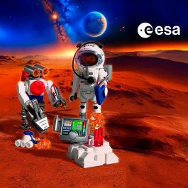 Playmobil 72014 - Set de Figuras Astronauta ESA con Robot y Mars Crawler, Juguete de Exploración Espacial y Misión a Marte para Niños +4 años