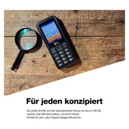 AGM M9 - Teléfono móvil rugged barra 4G LTE dual SIM, pantalla 2.4", resistencia IP68 IP69K MIL-STD-810H, 128 GB, batería 1000 mAh, negro