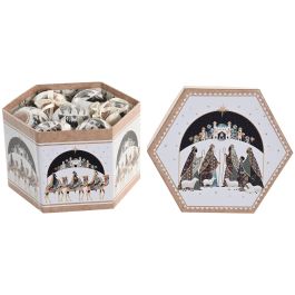DKD Home Decor Adornos Colgantes Navidad Tradicionales Multicolor PVC - Set 14 piezas, 21x15.5x24 cm