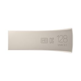 Samsung MUF-128BE3/APC Pendrive Memoria USB 128GB Bar Plus USB 3.1 Gen 1 300MB/s Lectura Color Champaign Siver Resistente