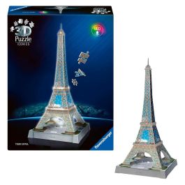 Ravensburger Puzzle 3D Torre Eiffel con Luz LED, 216 Piezas, a partir de 8 años Precio: 28.58999979. SKU: B1GYRABEZQ