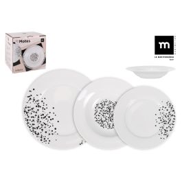 Vajilla Redonda 18 Piezas "Motes" - La Mediterranea (2 Unidades) Precio: 45.50000026. SKU: B19ALLJRSD