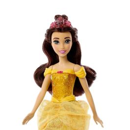 Mattel Hlw11 Muñeca Princesa Bella Disney La Bella y la Bestia Articulada Moda con Conjunto Brillante y Accesorios de Tiara y Zapatos
