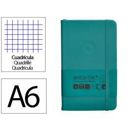 Antartik Cuaderno A6 Tapa Dura Hojas Cuadriculadas 80 gr Verde Aguamarina 100 Hojas Precio: 4.49999968. SKU: B14ABXEKAG