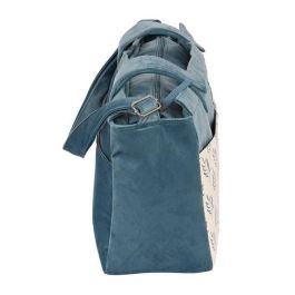 Bolso Cambiador de Pañales Safta Leaves Turquesa (46 x 26 x 15 cm)