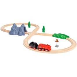 BRIO World - Circuito de locomotora a batería de vapor - 36017