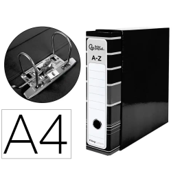 Liderpapel Archivador de Palanca A4 Filing System Forrado con Caja y Compresor Metálico Lomo 80mm Negro Precio: 4.88999962. SKU: B1HYZQAF3H