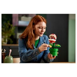 Lego Super Mario 71426 Planta Piraña, Figura Articulada con Tubo y 2 Piezas, Modelo para Adultos, Idea de Regalo