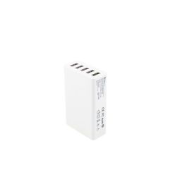 CoreParts Multi-Port USB Charger White 50W 5V 2.4A USB-A 5-ports with 2.4A each (Green port=QC3.0) Including 1.2m EU Power Cord, Multi-Port Charger CoreParts Multi-Port USB Charger White 50W 5V 2.4A USB-A 5-ports with 2.4A each (Green port=QC3.0) Including 1.2m EU Power Cord, Multi-Port Charger
