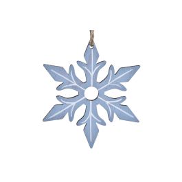 DKD Home Decor Decoración Colgante Navidad Moderna Set de 3 MDF Azul Verde Blanco 8 x 1.5 x 21 cm