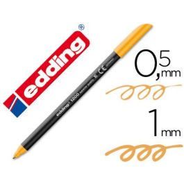 Rotulador Edding Punta Fibra 1200 Naranja Claro N.16 Punta Redonda 0.5 mm 5 unidades