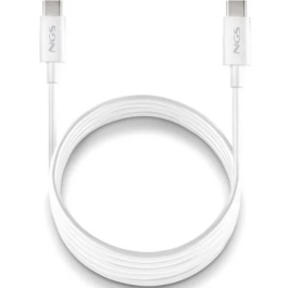 NGS Cable USB Tipo-C Macho - USB Tipo-C Macho ZYRO 60W-1 Blanco 1m Carga Rápida 60W USB 2.0 480Mbps Precio: 5.50000055. SKU: B18KMREF23