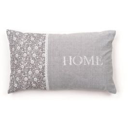 Cojín - HOY - CHARME - Estampado x Chambray x Bordado Capucine - 30 x 50 cm