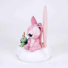 Enesco Figura Iluminada Disney Stitch y Angel Colección Grand Jester con Corazón que se Ilumina