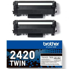 BROTHER pack de 2 cartuchos deToner negro de larga duracion tn2420twin/TN2420TWIN Precio: 148.50000033. SKU: S8402168