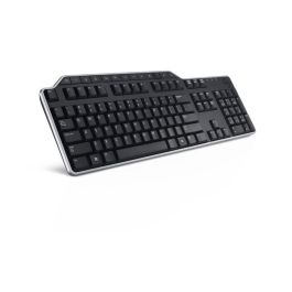 Dell KB-522 Teclado Multimedia USB Con Cable, Negocios, QWERTZ Negro, Reposamuñecas Integrado, 104 Teclas, Resistente a Derrames