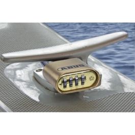 Abus 180IB/50 B/DFNLI Candado Combinado con Cuerpo de Latón Forjado, Arco de Acero Inoxidable y Código Numérico de 4 Dígitos