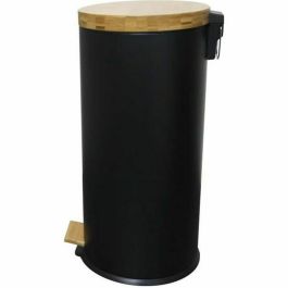 Kitchen Move Papelera de Cocina con Pedal Forest 30L Negro Mate - Acero Inoxidable y Madera, Anti-Huella Digital, Asa Robusta Precio: 83.99591552. SKU: B16QMSRFBD